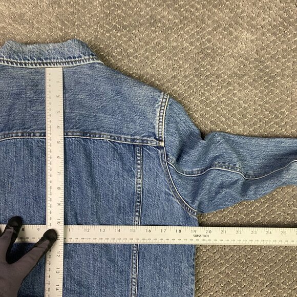 Vintage 90s Ralph Lauren Jeans Co. Denim Trucker Jacket Women's Medium Blue Jean - Picture 6 of 11